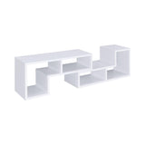 Velma Convertible Tv Console And Bookcase White - Ella Furniture