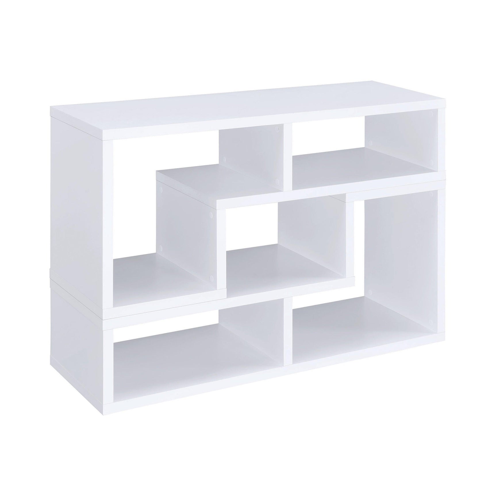 Velma Convertible Tv Console And Bookcase White - Ella Furniture