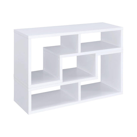 Velma Convertible Tv Console And Bookcase White - Ella Furniture