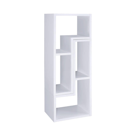 Velma Convertible Tv Console And Bookcase White - Ella Furniture