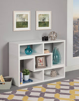Velma Convertible Tv Console And Bookcase White - Ella Furniture