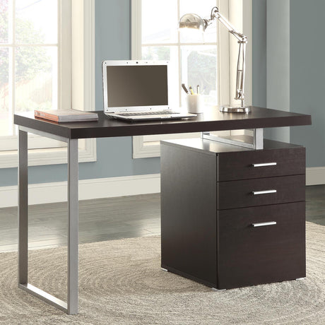 Brennan Cappucino Desk Office Desk - Ella Furniture