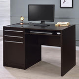 Halston Deep Cappucino Desk Connect-it Desk - Ella Furniture