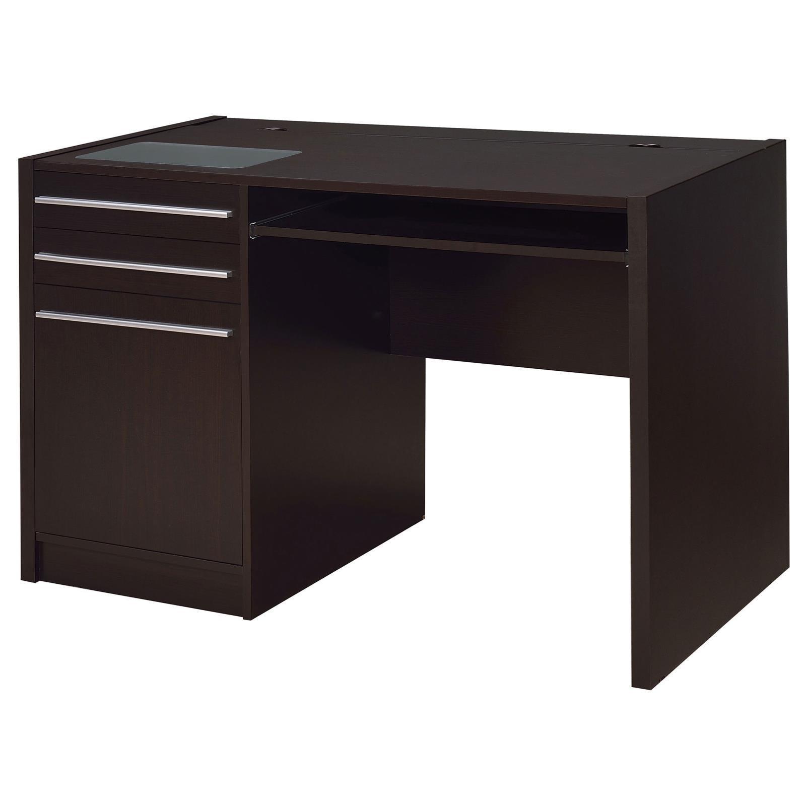 Halston Deep Cappucino Desk Connect-it Desk - Ella Furniture