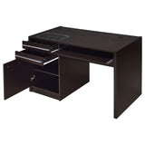 Halston Deep Cappucino Desk Connect-it Desk - Ella Furniture