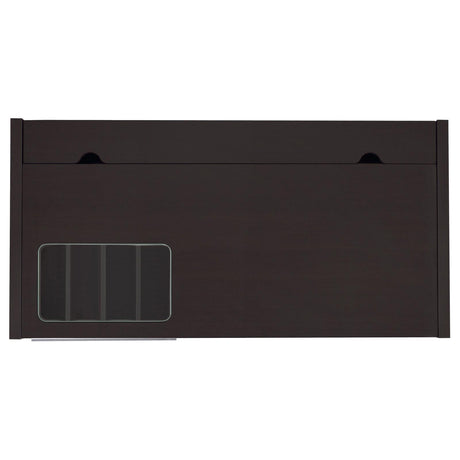 Halston Deep Cappucino Desk Connect-it Desk - Ella Furniture