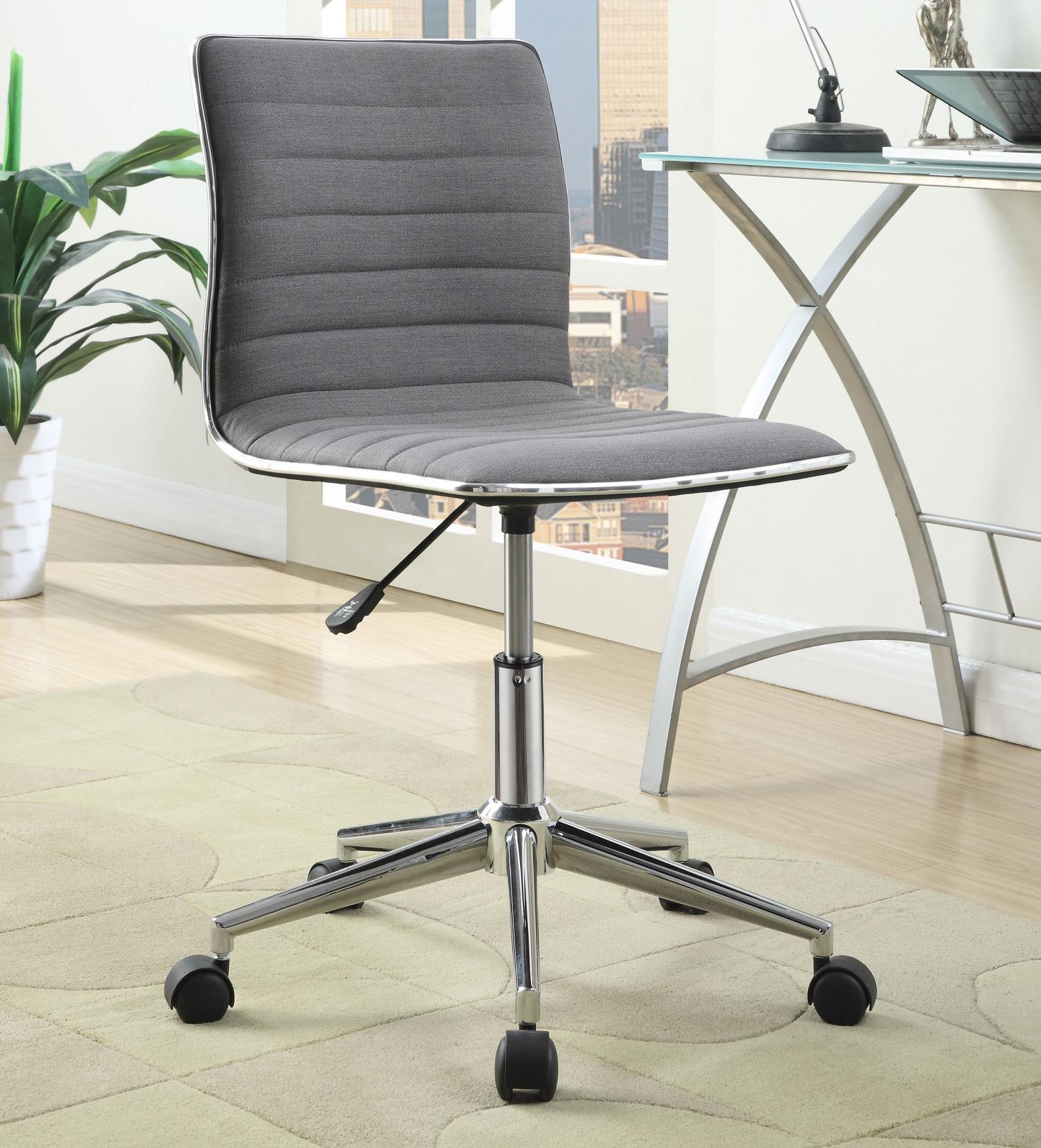 Grey Upholstered Office Chair 800727 - Ella Furniture