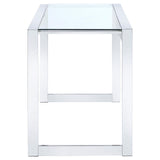 Hartford Chrome Writing Desk - Ella Furniture