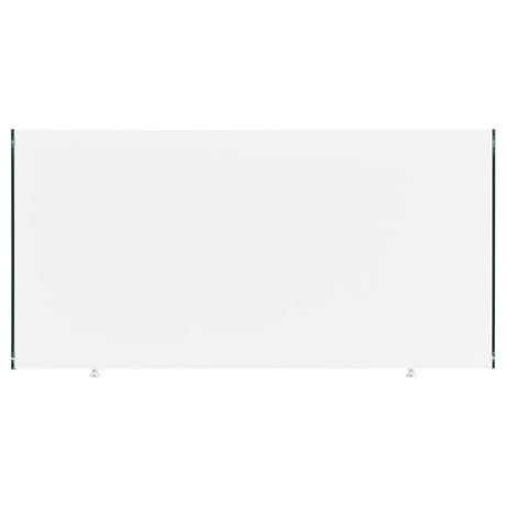 Dobrev Glossy White Writing Desk - Ella Furniture