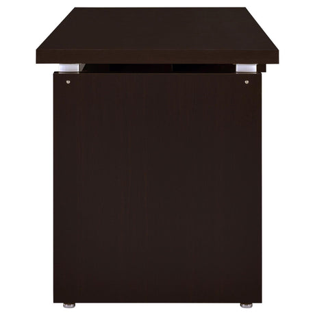 Skylar Warm Cappucino Computer Desk - Ella Furniture