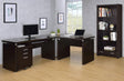 Skylar Warm Cappuncino Desk Return - Ella Furniture