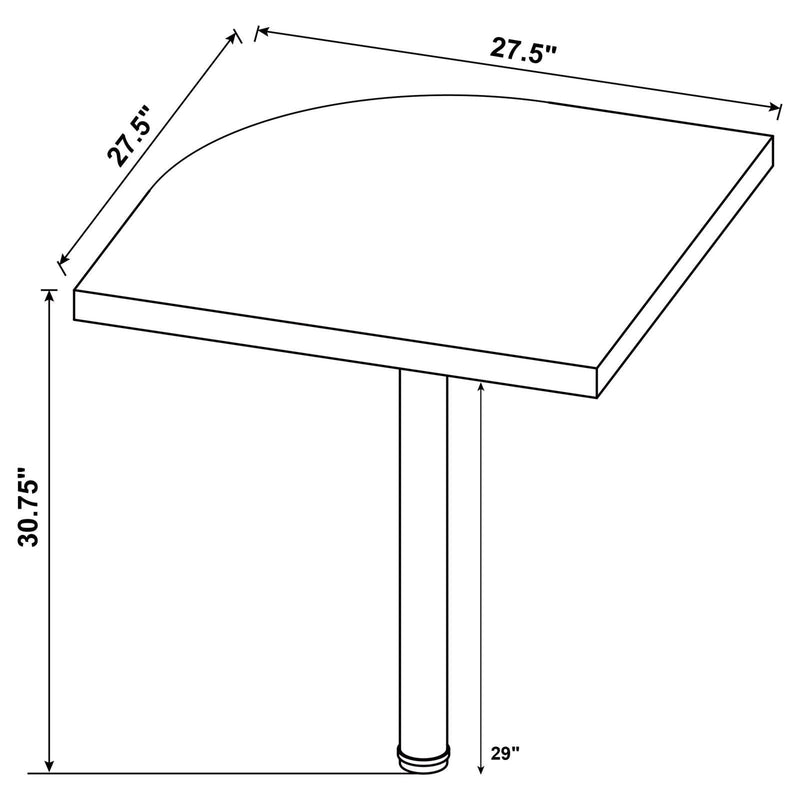 Skylar Cappucino Corner Table - Ella Furniture