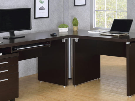 Skylar 3-Drawer Mobile File Cabinet Cappuccino - Ella Furniture