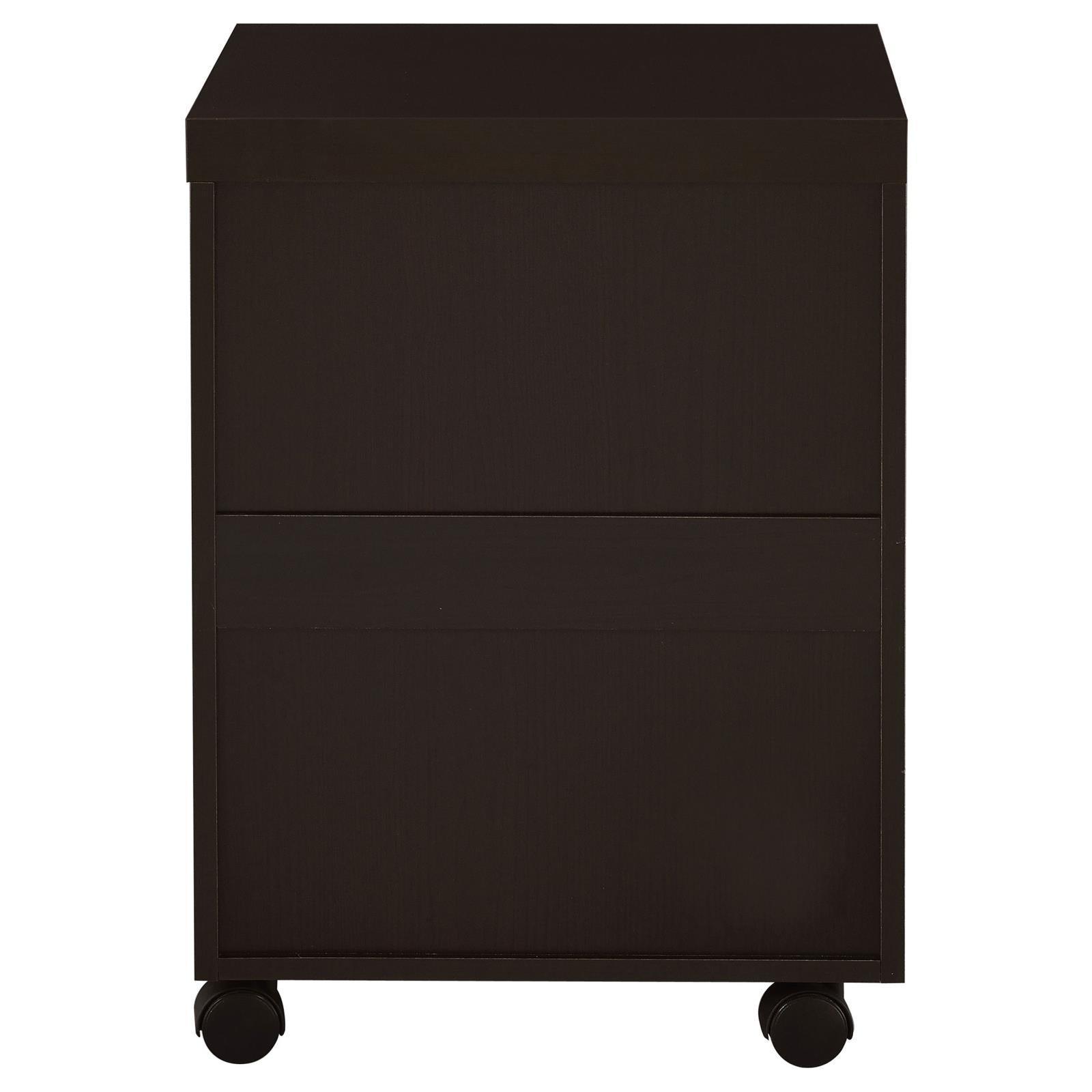 Skylar 3-Drawer Mobile File Cabinet Cappuccino - Ella Furniture
