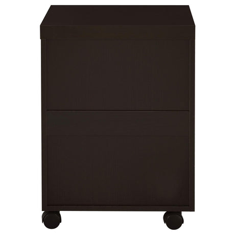 Skylar 3-Drawer Mobile File Cabinet Cappuccino - Ella Furniture