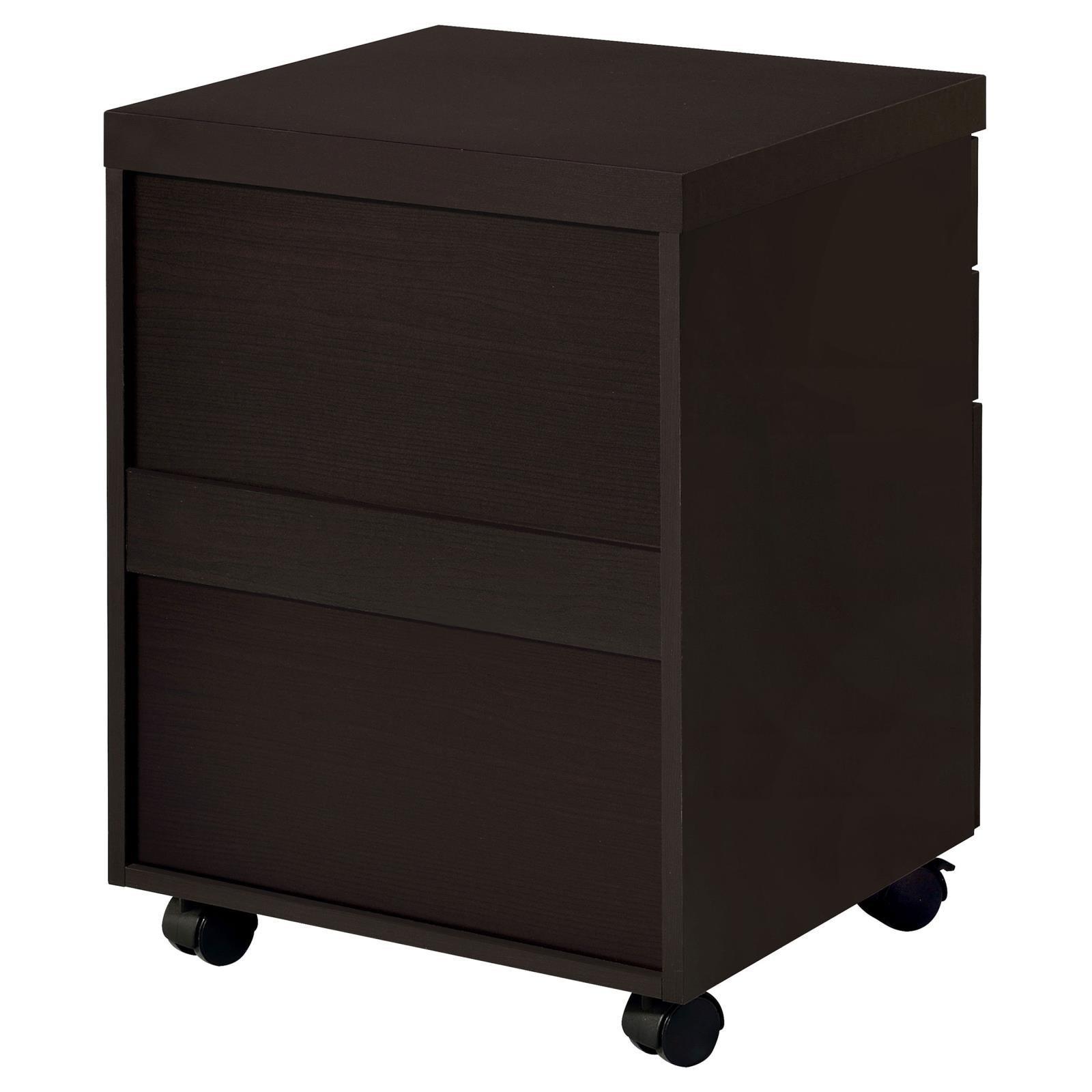 Skylar 3-Drawer Mobile File Cabinet Cappuccino - Ella Furniture