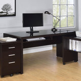 Skeena Cappucino Computer Desk - Ella Furniture