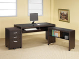 Skeena Mobile Return With Casters Cappuccino - Ella Furniture