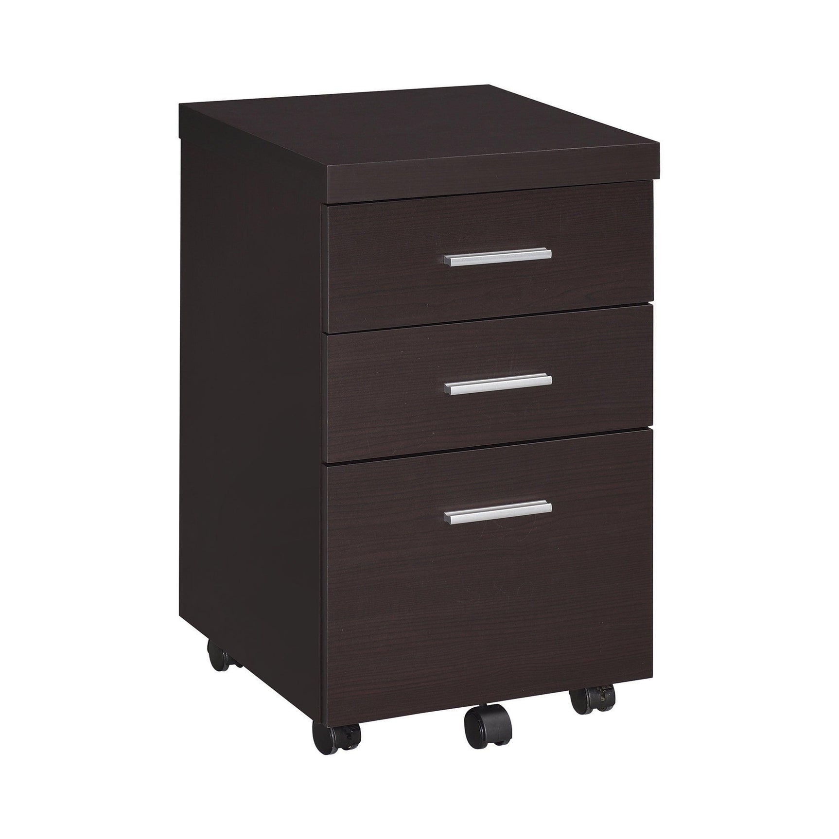 Skeena 3-Drawer Mobile Storage Cabinet Cappuccino - Ella Furniture