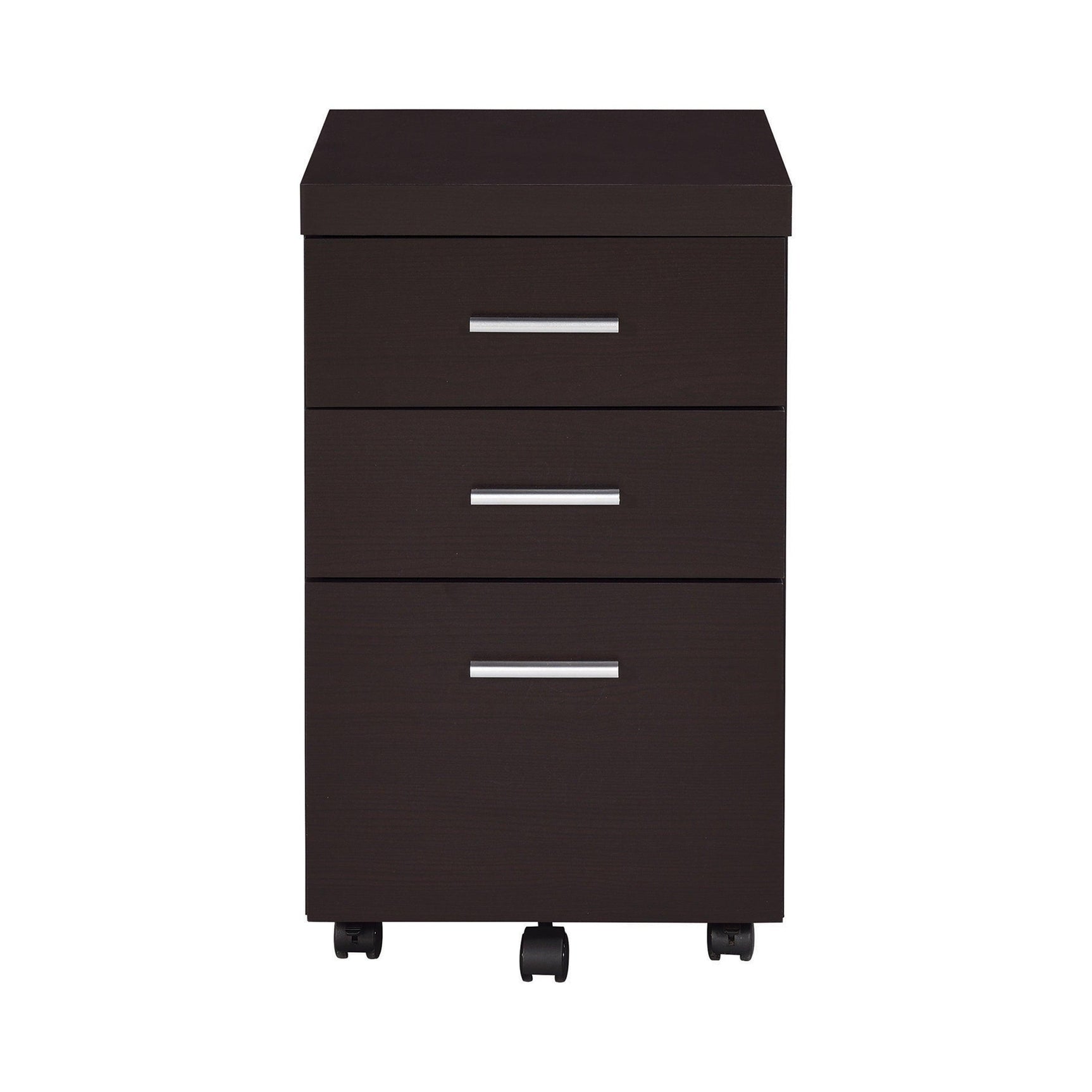 Skeena 3-Drawer Mobile Storage Cabinet Cappuccino - Ella Furniture