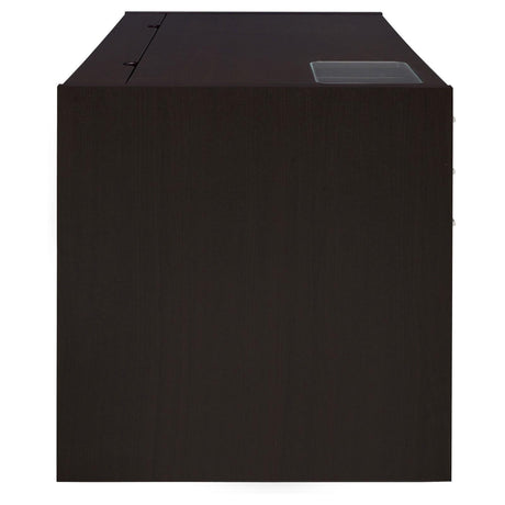 Halston 3-Drawer Connect-it Office Desk Cappuccino 800982 [ETA: 5/11/2023] - Ella Furniture