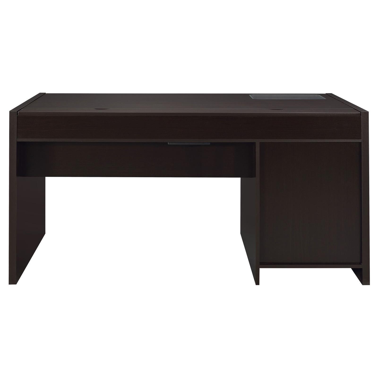 Halston 3-Drawer Connect-it Office Desk Cappuccino 800982 [ETA: 5/11/2023] - Ella Furniture