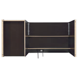 Halston 3-Drawer Connect-it Office Desk Cappuccino 800982 [ETA: 5/11/2023] - Ella Furniture