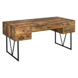 800999 Analiese Antique Nutmeg Writing Desk - Ella Furniture