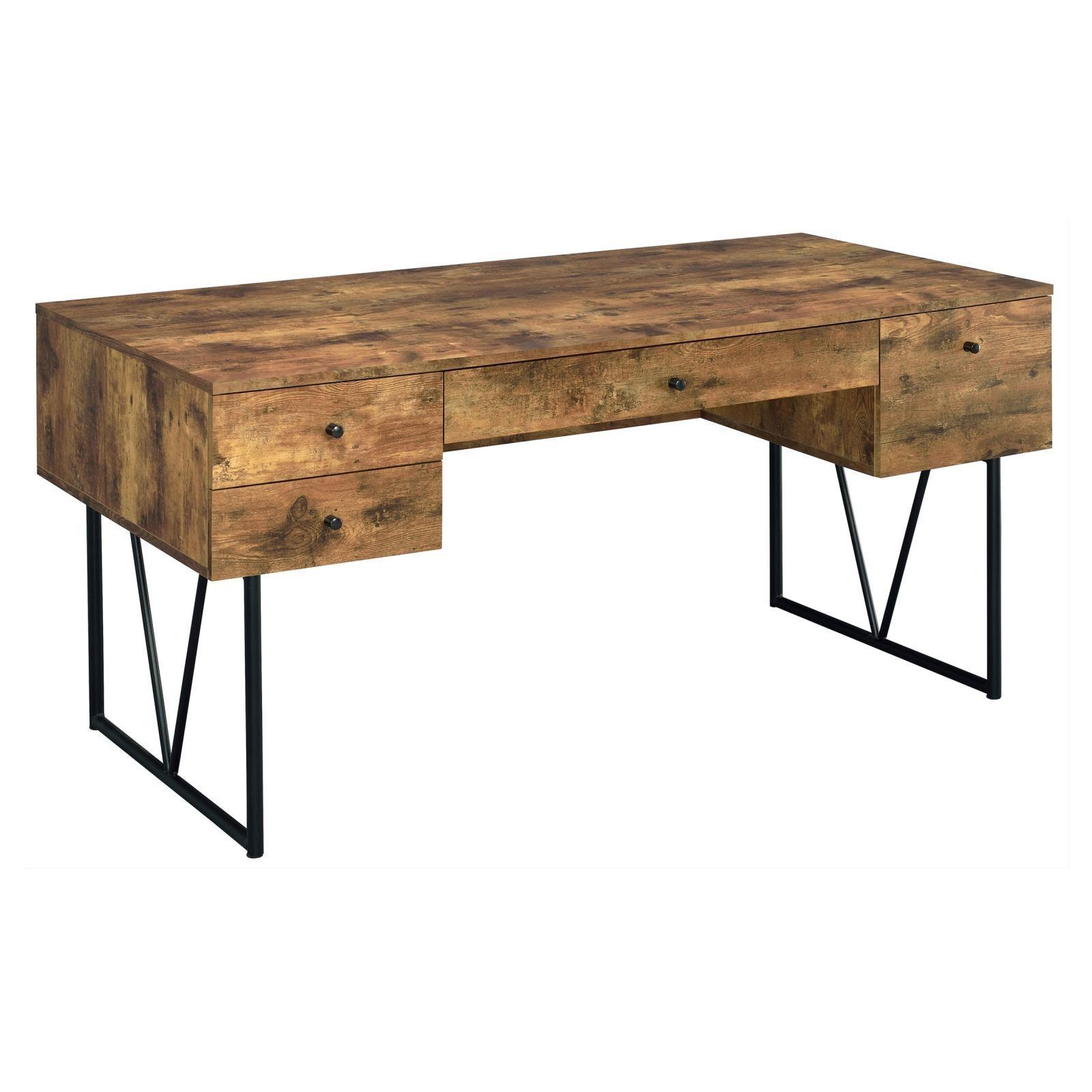 800999 Analiese Antique Nutmeg Writing Desk - Ella Furniture