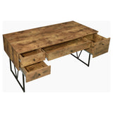 800999 Analiese Antique Nutmeg Writing Desk - Ella Furniture