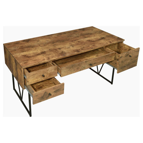 800999 Analiese Antique Nutmeg Writing Desk - Ella Furniture