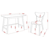 Karri Walnut 2Pc Writing Desk Set - Ella Furniture