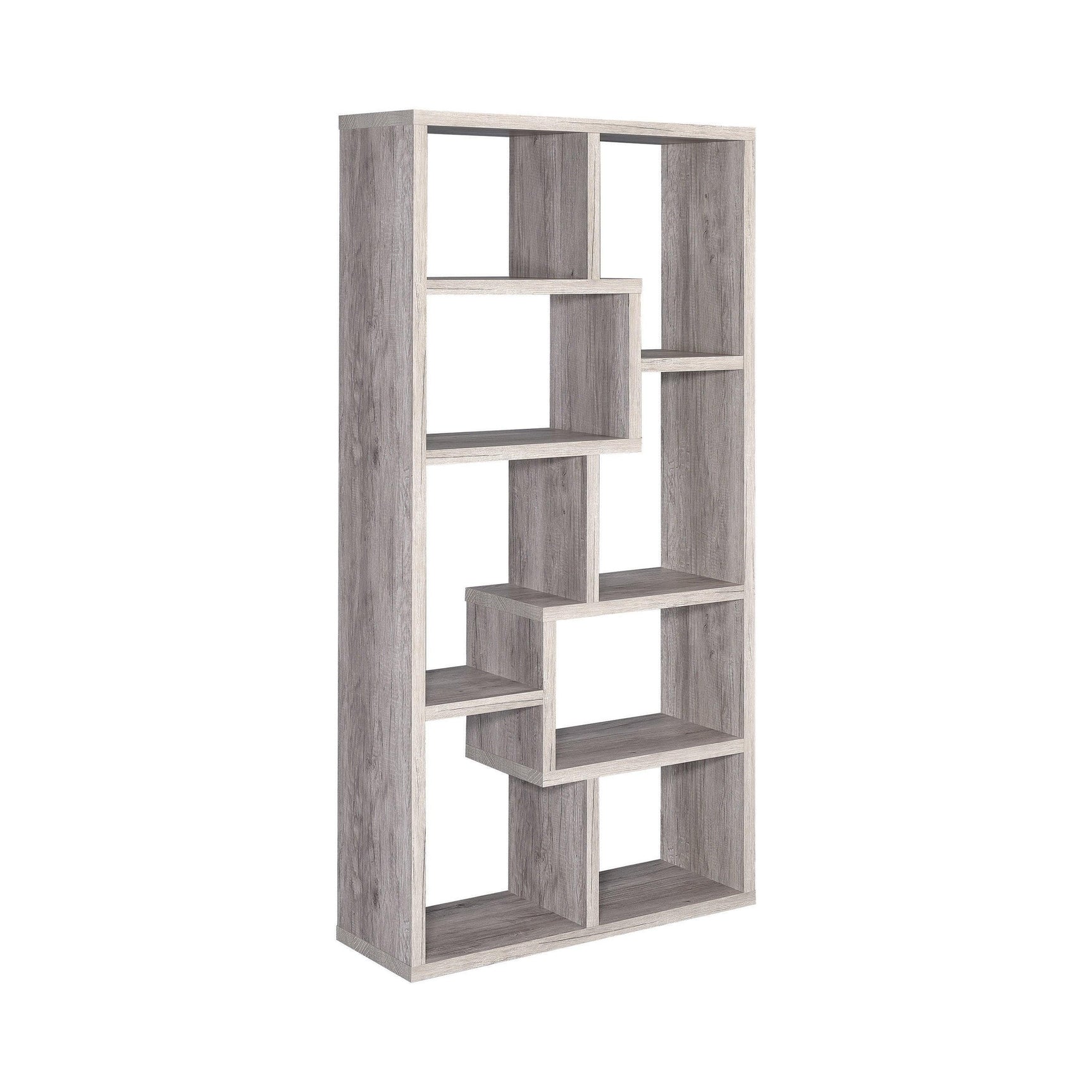 Theo 10-Shelf Bookcase White - Ella Furniture