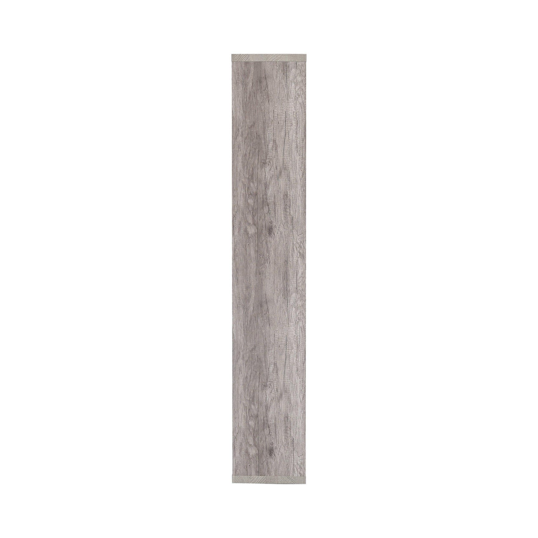 Theo 10-Shelf Bookcase Grey Driftwood - Ella Furniture