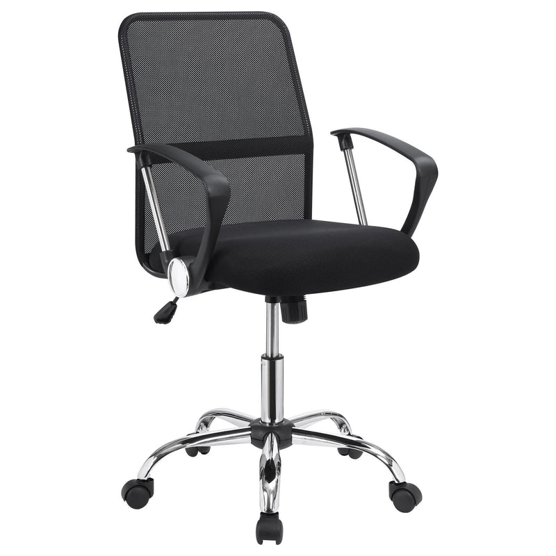 Black Upholstered Office Chair 801319 - Ella Furniture