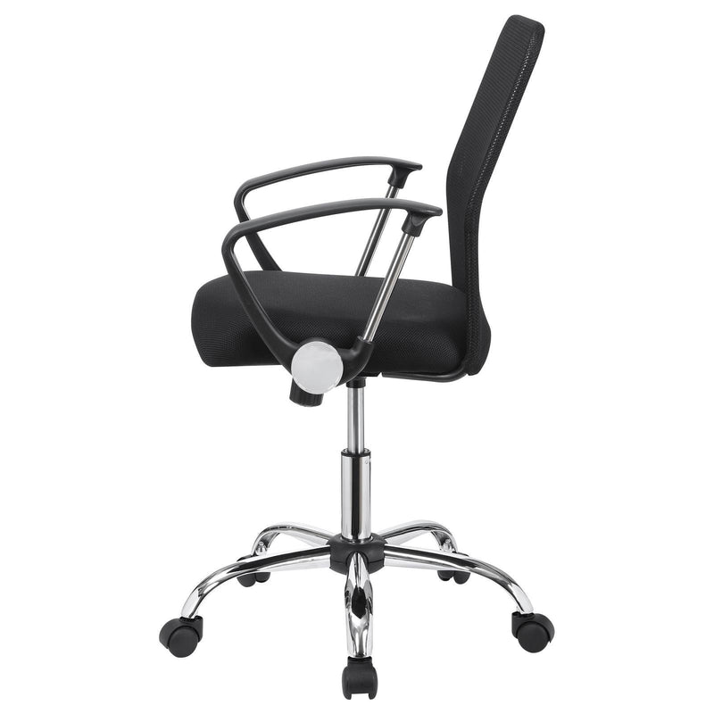 Black Upholstered Office Chair 801319 - Ella Furniture