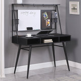 Jessie Black/gunmetal Writing Desk - Ella Furniture