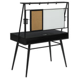 Jessie Black/gunmetal Writing Desk - Ella Furniture