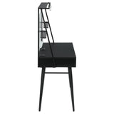 Jessie Black/gunmetal Writing Desk - Ella Furniture