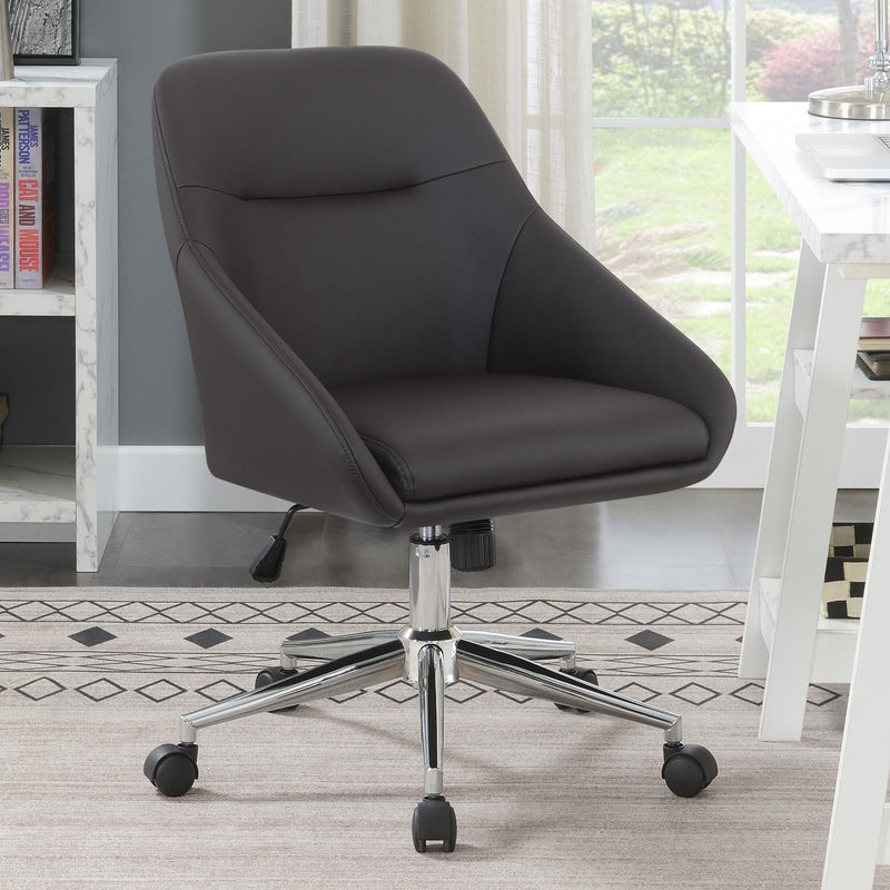 Black Upholstered Office Chair 801426 - Ella Furniture