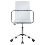 Amaturo Clear Acrylic Office Chair - Ella Furniture