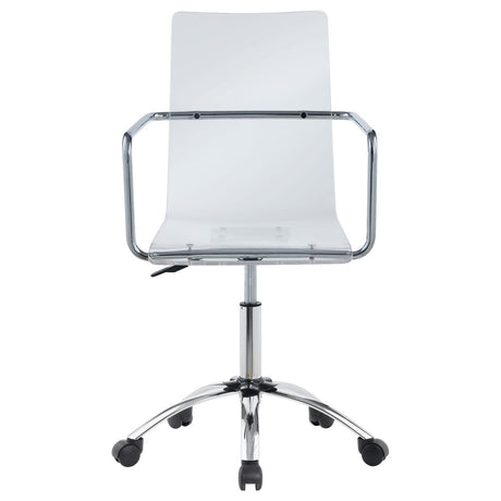 Amaturo Clear Acrylic Office Chair - Ella Furniture