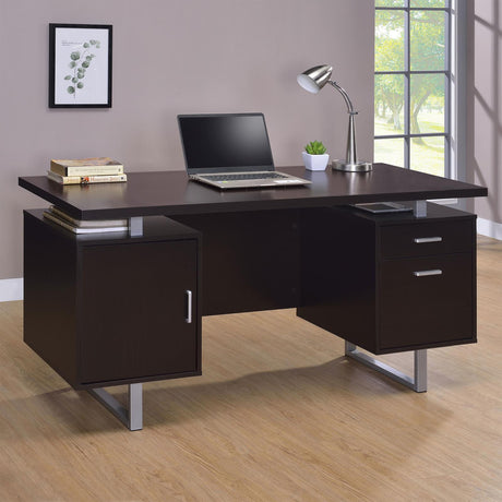 Lawtey Cappucino Office Desk - Ella Furniture