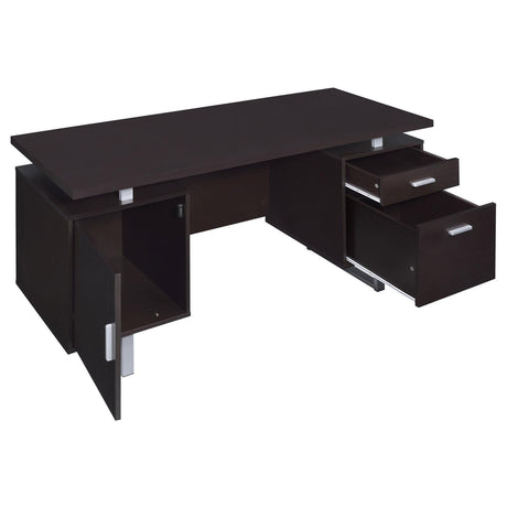 Lawtey Cappucino Office Desk - Ella Furniture