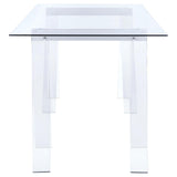 Amaturo Glass/chrome Writing Desk - Ella Furniture