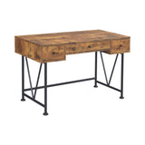 Analiese 4-Shelf Bookcase Antique Nutmeg - Ella Furniture