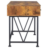 801541 Analiese Antique Nutmeg Writing Desk - Ella Furniture