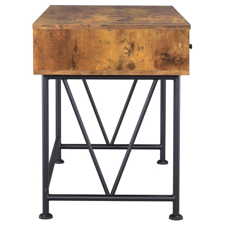 801541 Analiese Antique Nutmeg Writing Desk - Ella Furniture