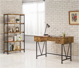 Analiese 4-Shelf Bookcase Antique Nutmeg - Ella Furniture
