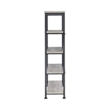 Analiese 4-Shelf Bookcase Grey Driftwood - Ella Furniture